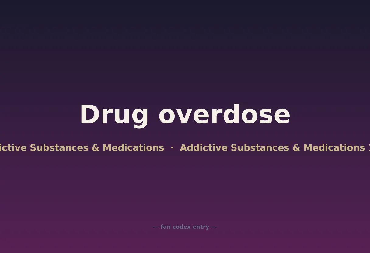Drug overdose