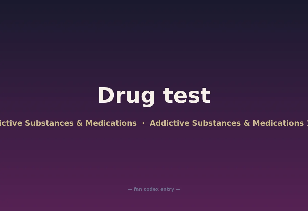 Drug test