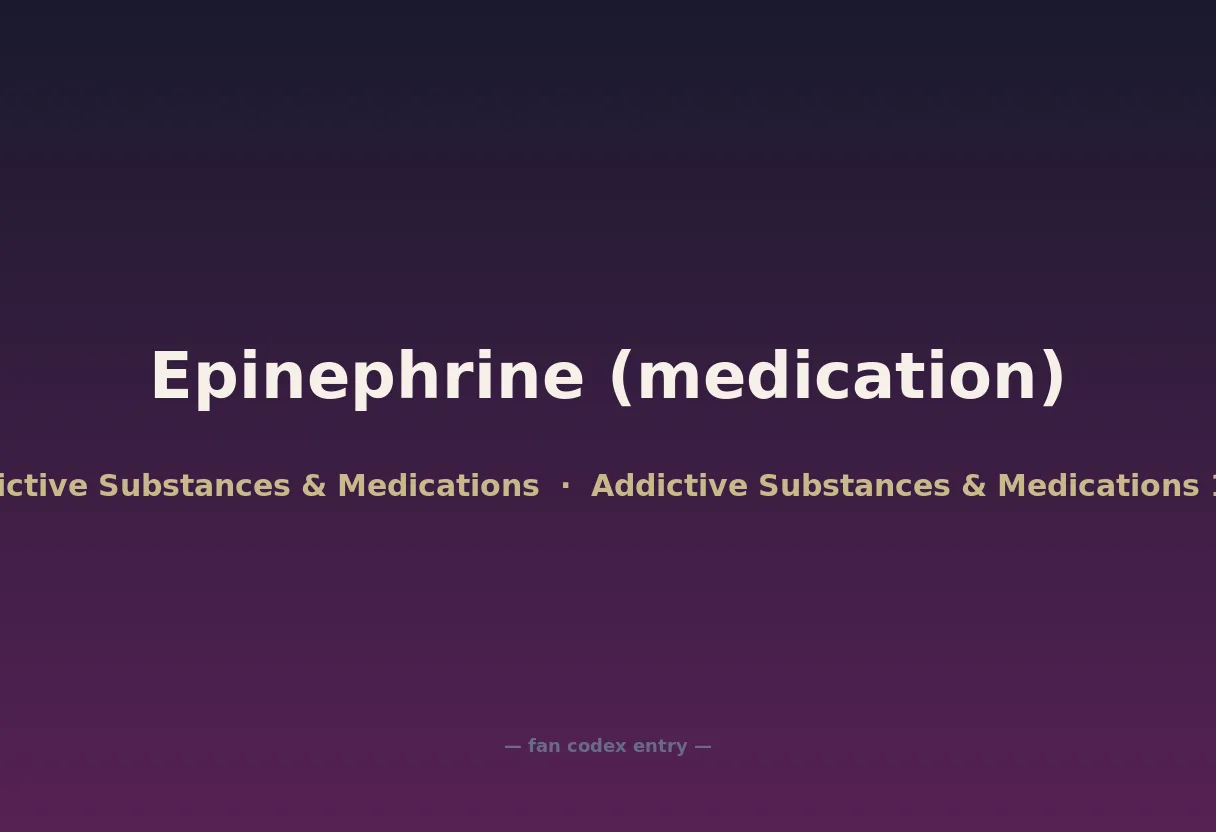Epinephrine (medication)